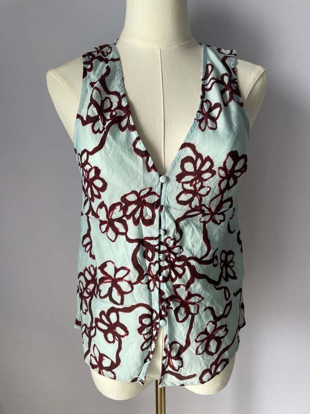 Madewell Floral Abstract Tank Top